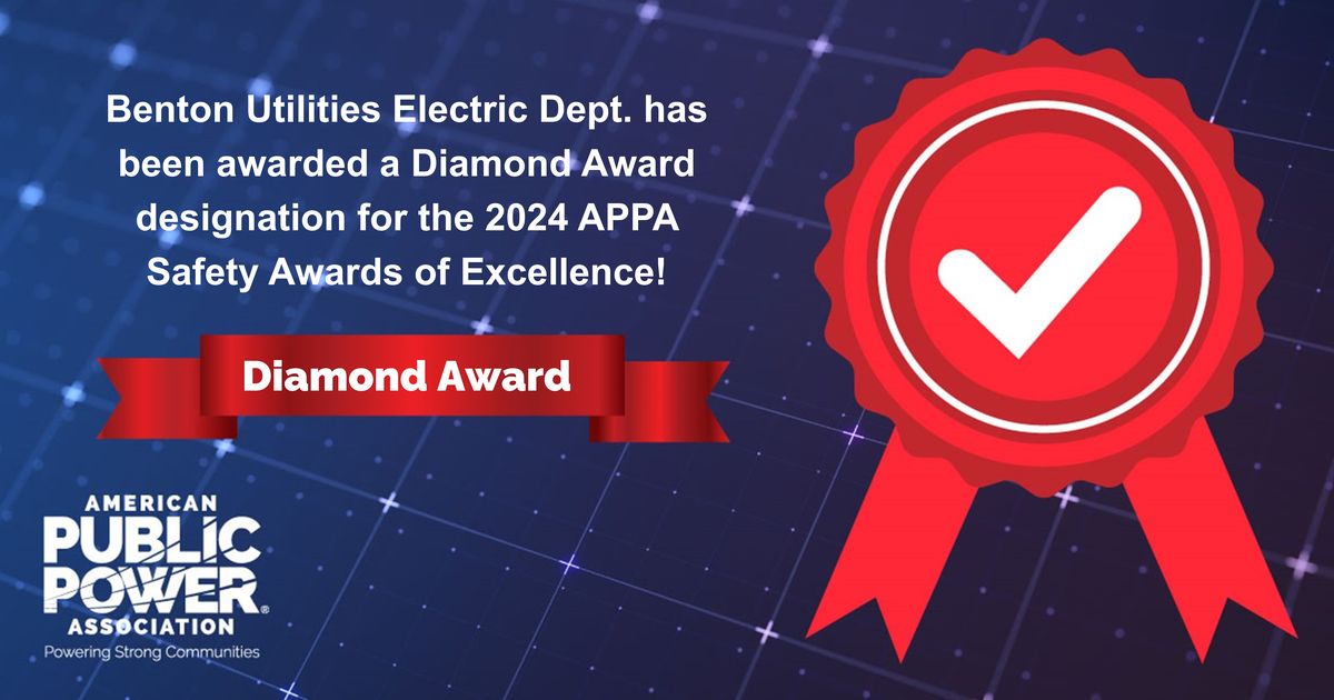 Benton Utilities: Benton Utilities Honored with National Award for Outstanding Safety Practices