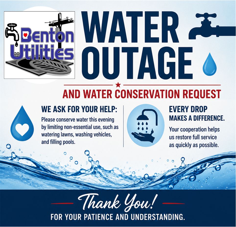 Benton Utilities: Water Outage & Conservation Request/Alcoa Rd Area-7/21/26
