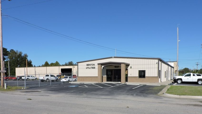 Benton Utilities service center on Dale Ave in Benton, Arkansas, home of the Electric Department