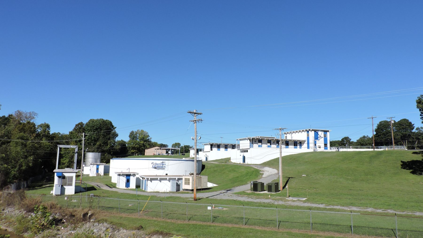 Benton Utilities water treatment facility, part of the municipal water system started in 1916