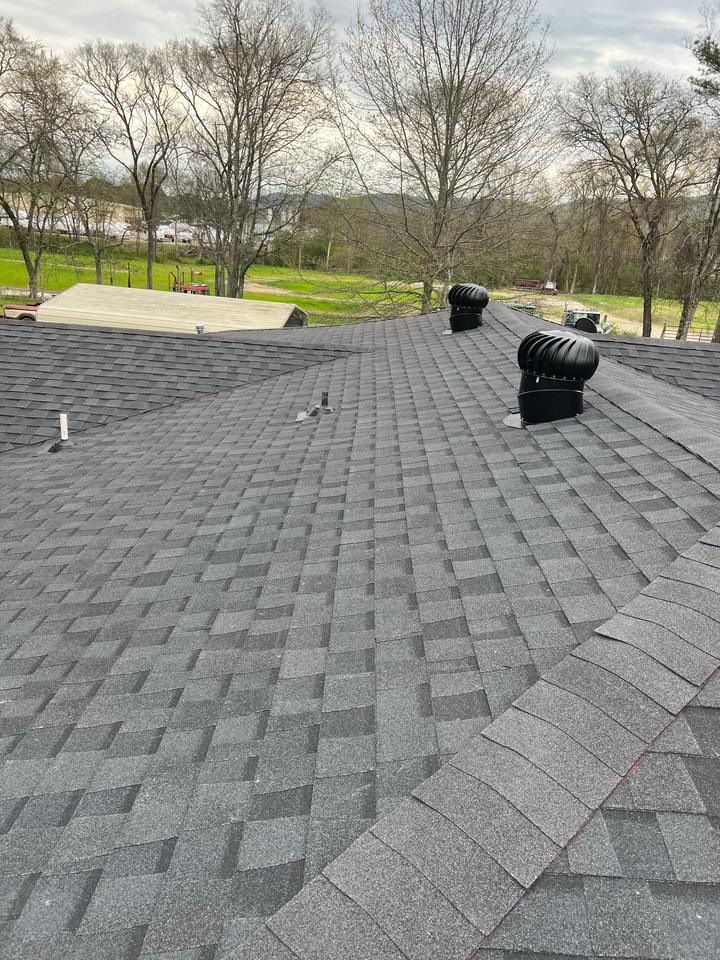 Turbine attic vent on a new shingle roof in Saline County AR